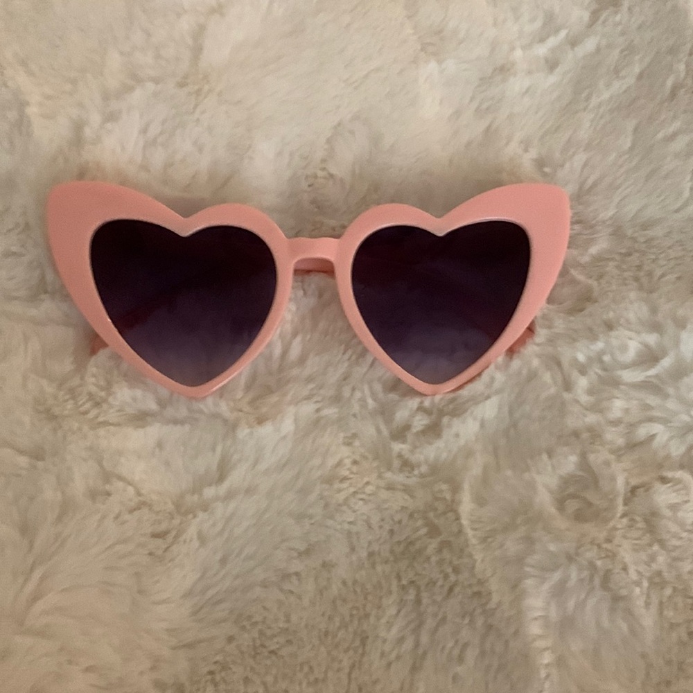 Pink Heart Sunglasses